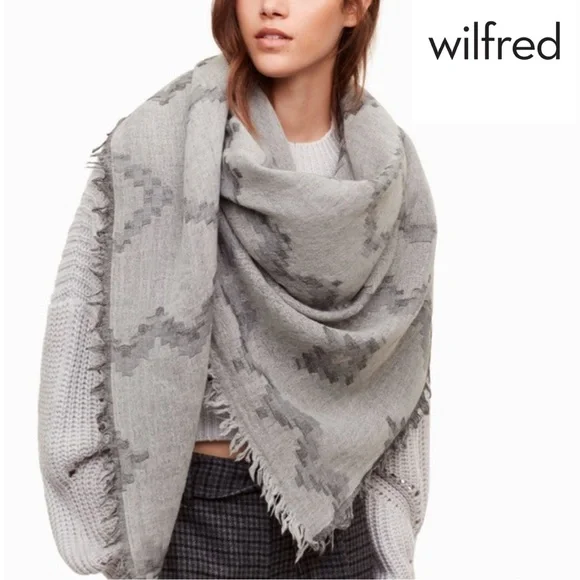 Wilfred Diamond Mosaic Blanket in Birch / Grey - Picture 1 of 3